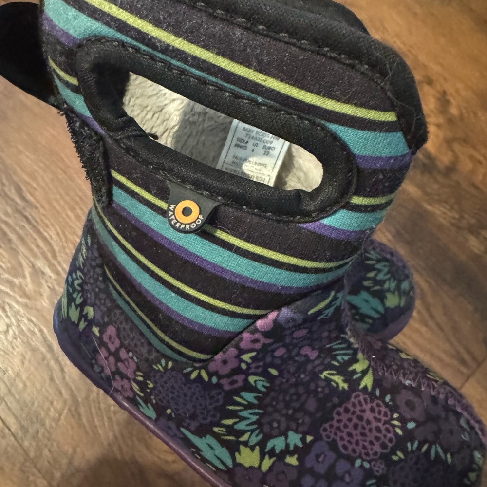 Bogs Floral and Striped Winter Boots